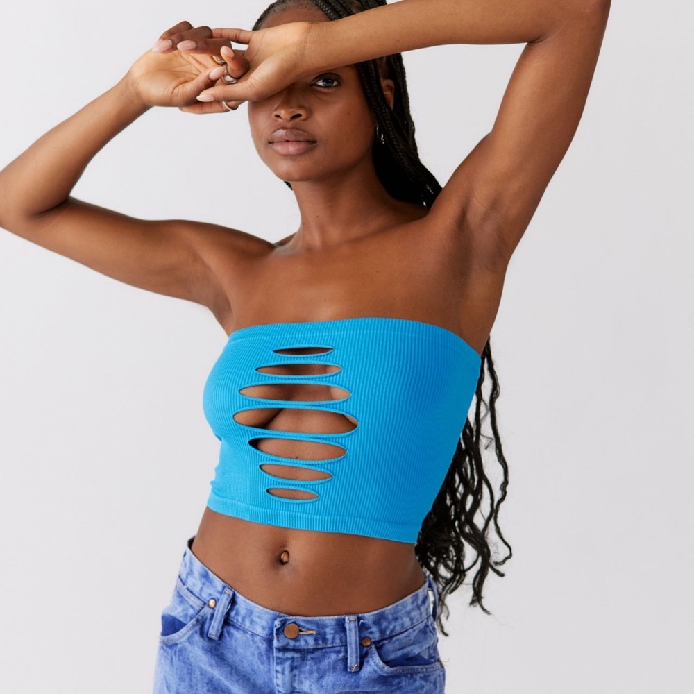 Urban outfitters out from under Gia seamless slashed tube top